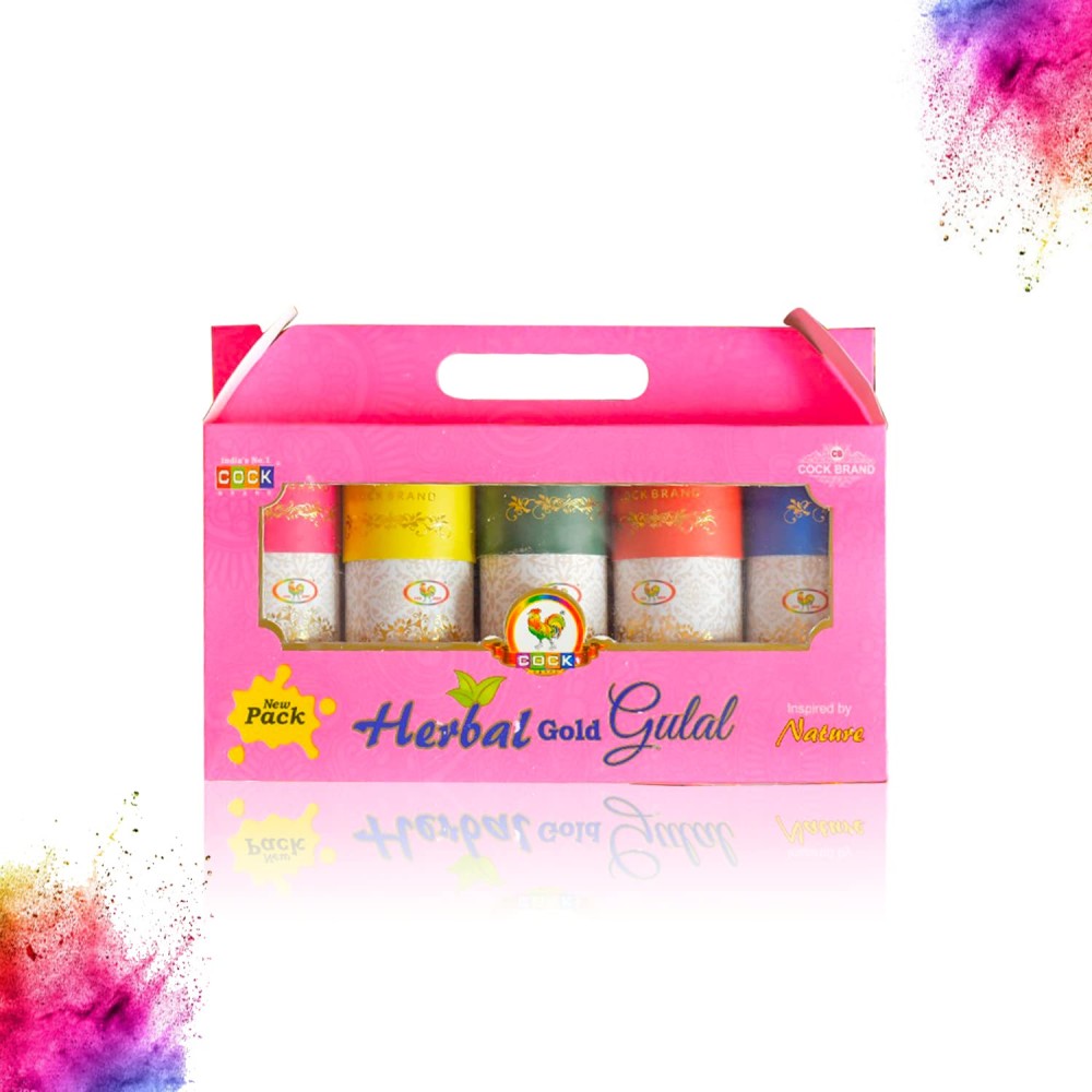COCK BRAND Herbal Gold Gulal Inspired By Nature Gift Box