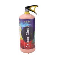 COCK BRAND Colour Cloud (Yellow) (2kg) | 100% Natural and Herbal Gulal | Non-Toxic and Skin Friendly | No Water Needed to Play Holi | Herbal Gulal Spray Extinguisher