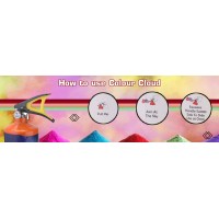 COCK BRAND Colour Cloud (Pink) (2kg) | 100% Natural and Herbal Gulal 