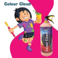 COCK BRAND Colour Cloud (Green) (4kg) | 100% Natural and Herbal Gulal | Non-Toxic and Skin Friendly | No Water Needed to Play Holi | Herbal Gulal Spray Extinguisher