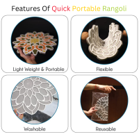 Decora Quick Portable Rangoli Designs 12.5 Inch