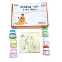 Decora Easy Filler Rangoli Making Tools Kit Set