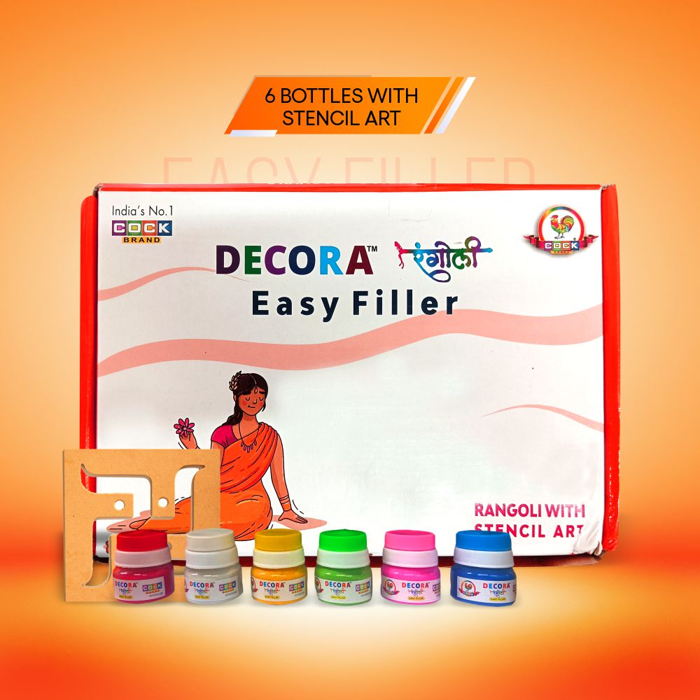 Decora Easy Filler Rangoli Making Tools Kit Set