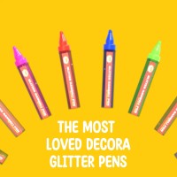 Decora Glitter Rangoli Pens (8 x 50gm Glitter Rangoli Bottles)